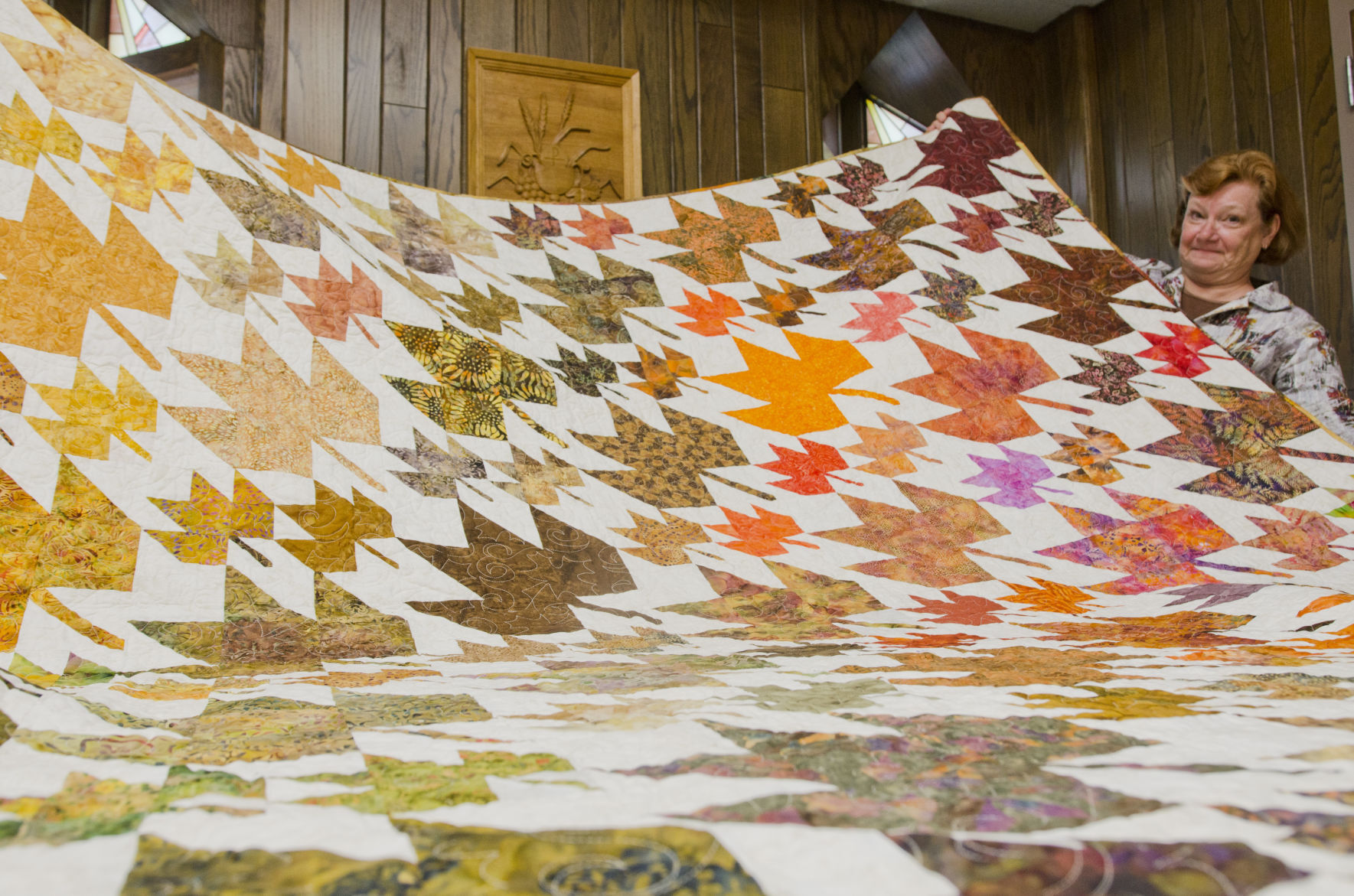 Raffled quilt
